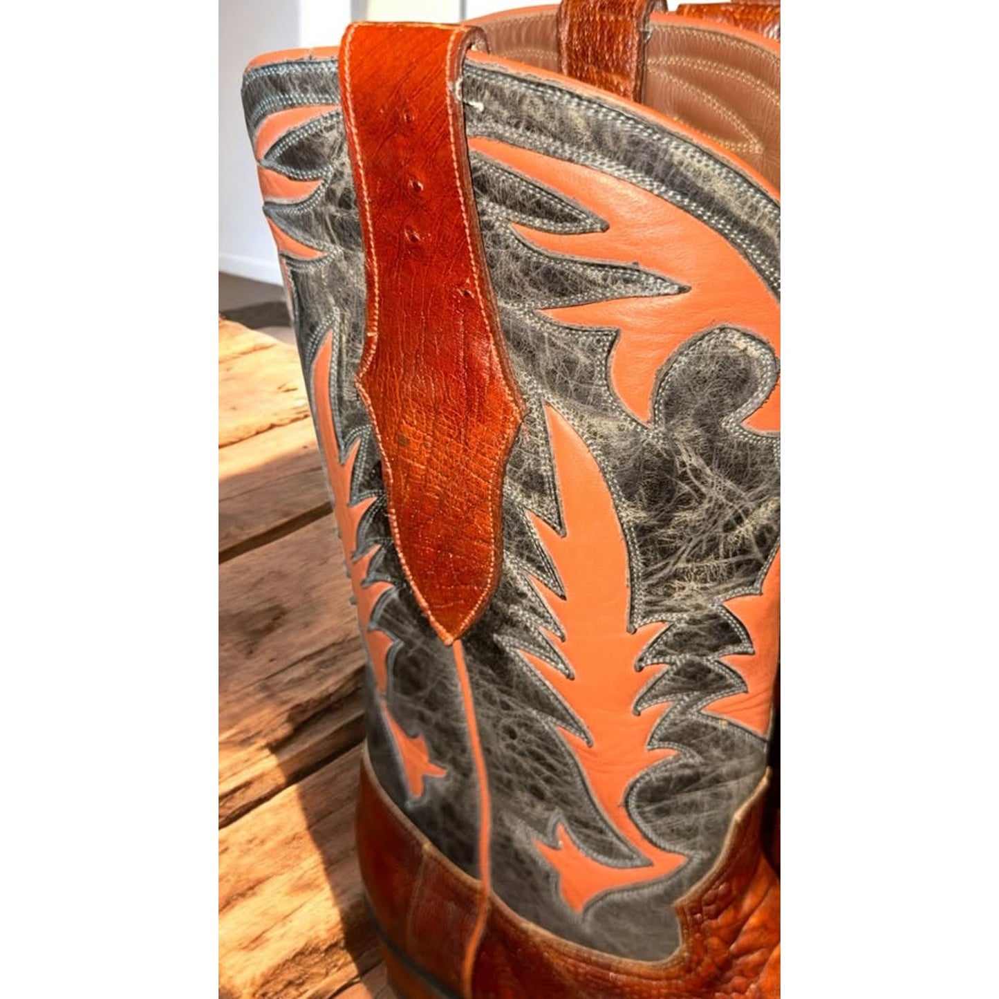 Ostrich Leg Handmade Boots - NEW-11D