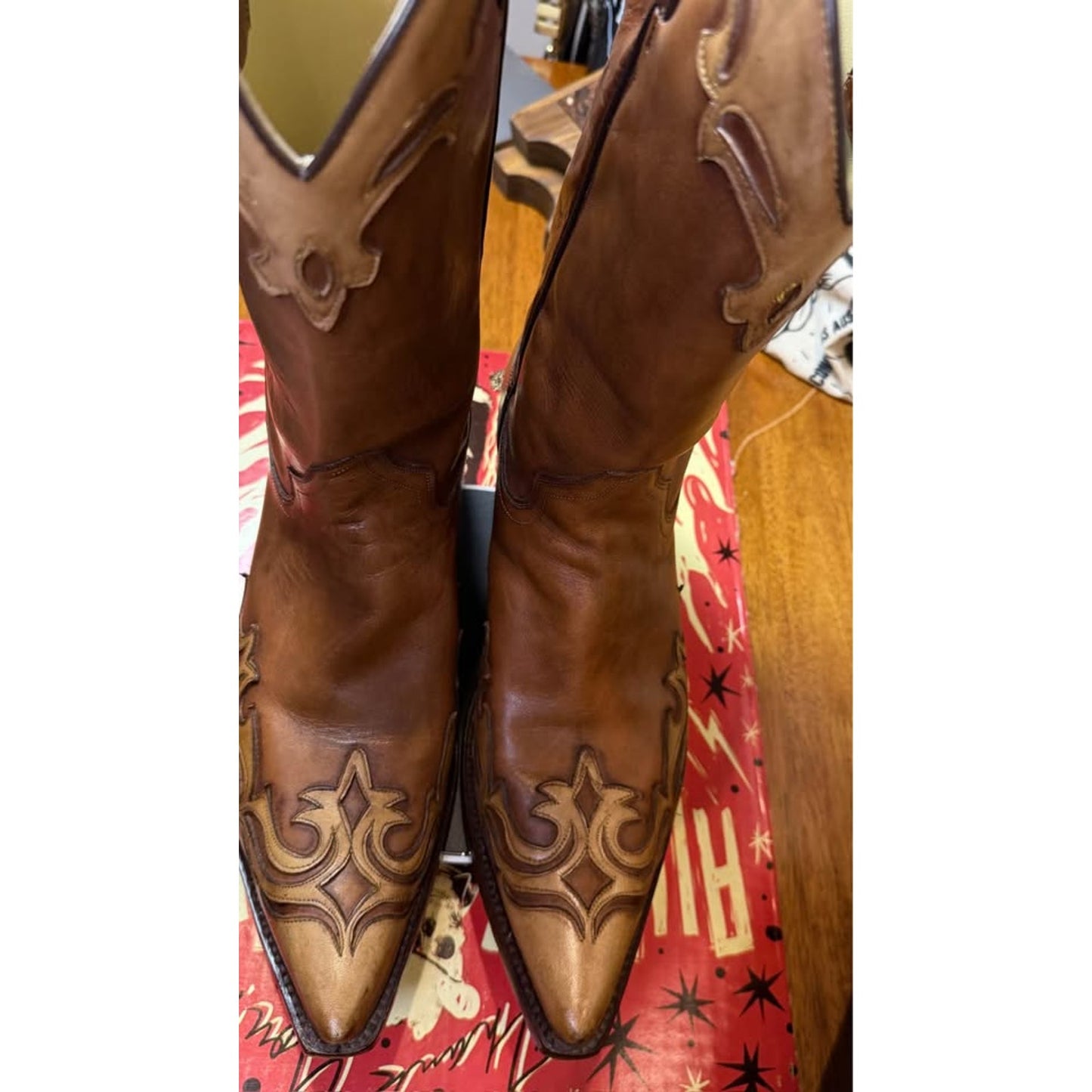 🇪🇸 TONY MORA HANDCRAFTED WESTERN BOOTS — SIZE 11.5D