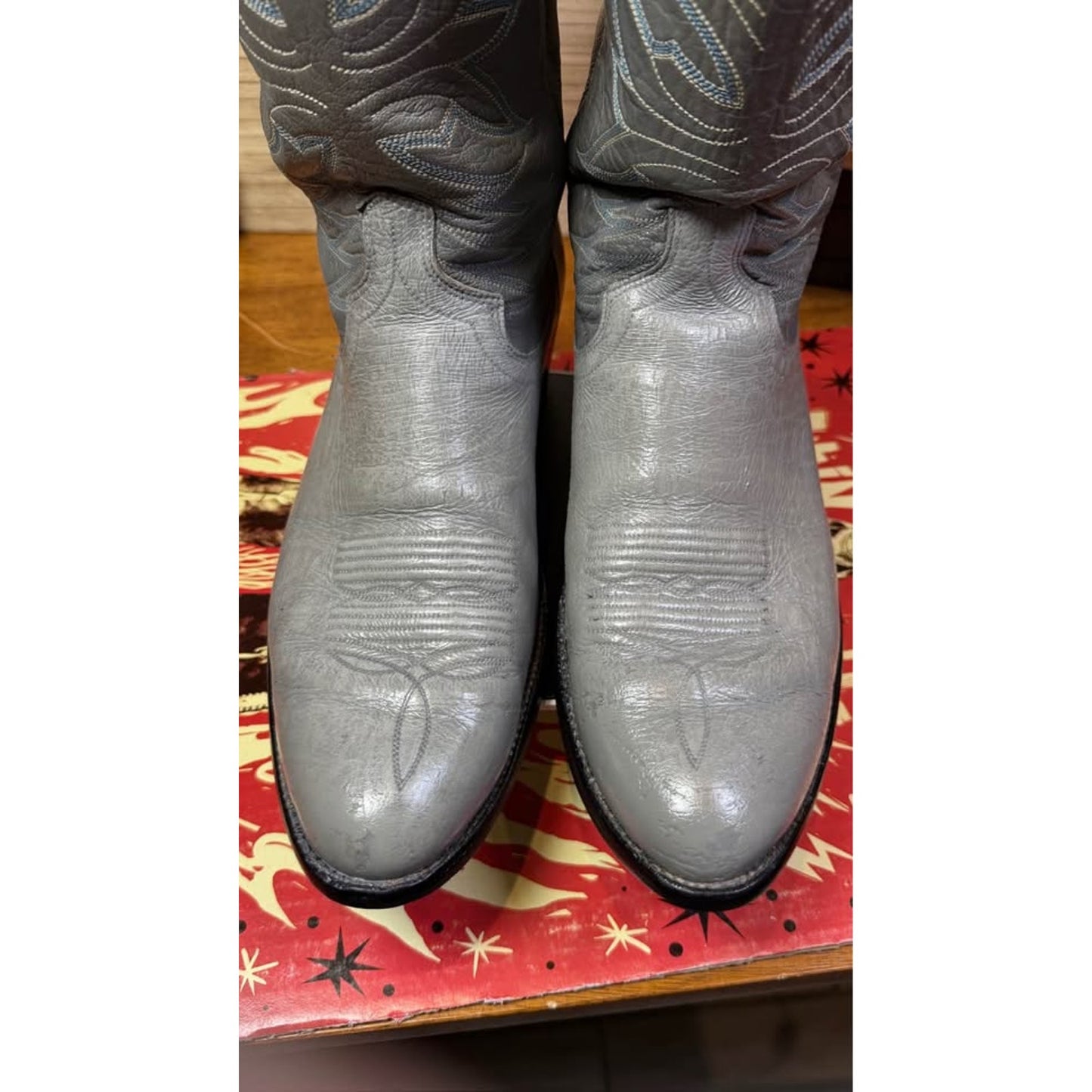🦬 DAN POST GENUINE AMERICAN BISON LEATHER WESTERN BOOTS — SIZE 13D