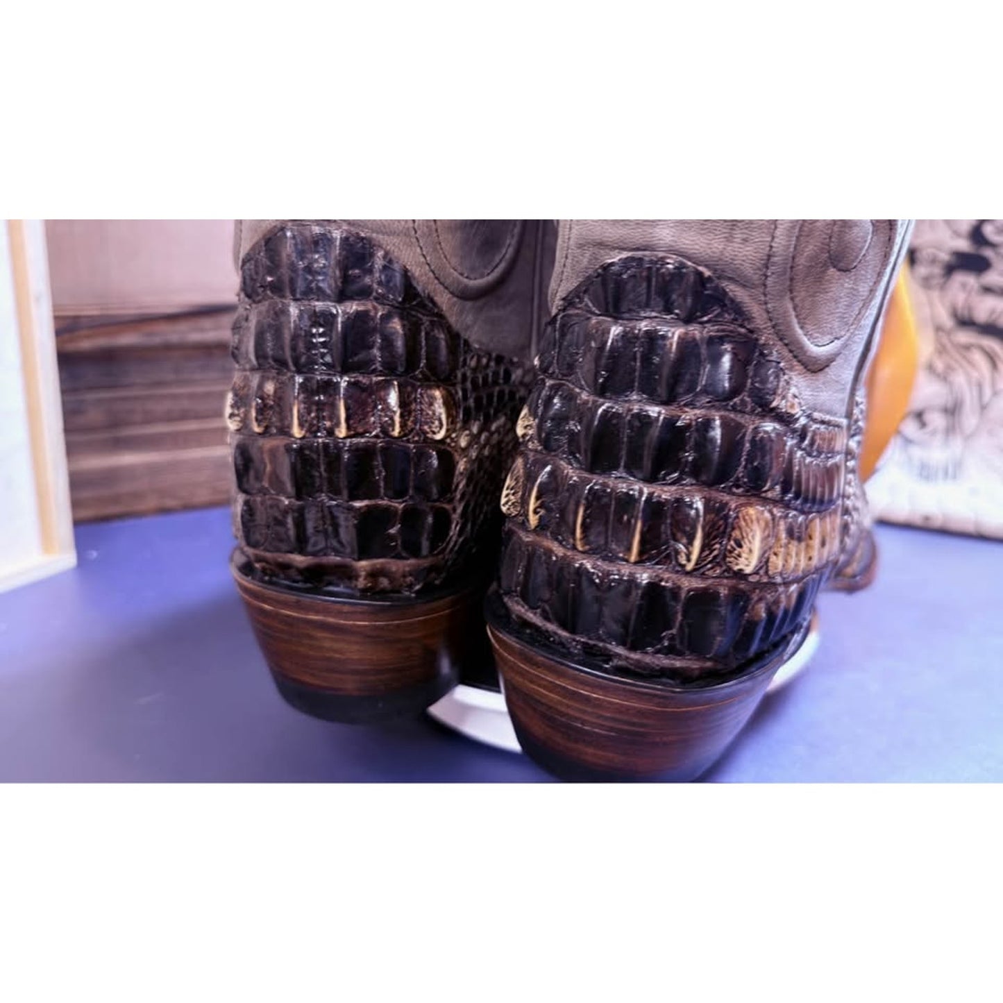 🐊Hornback Alligator Boots – Size 11.5 🐊