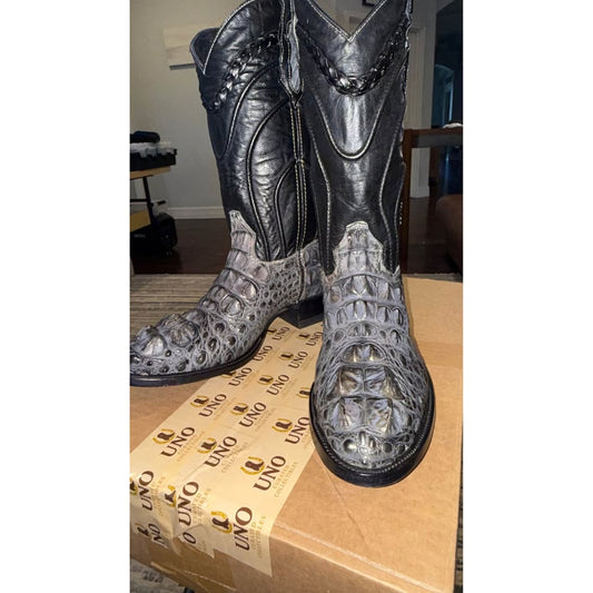 American Alligator Boots - Hornback Big Horns - 11.5D