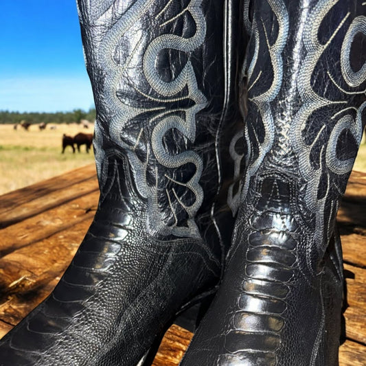 Ostrich Leg Boots-El Dorado-12D