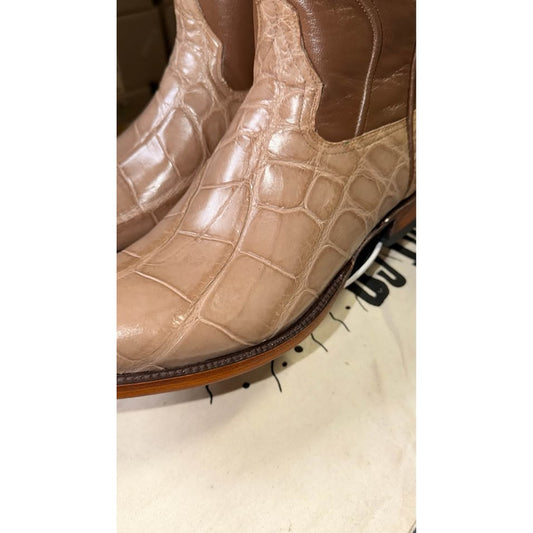 Handmade American Alligator Belly Boots – Size 11.5 – $625