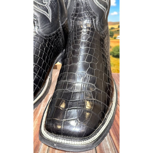 🐊🐊Crocodile Belly Boots - Handmade Custom-11.5