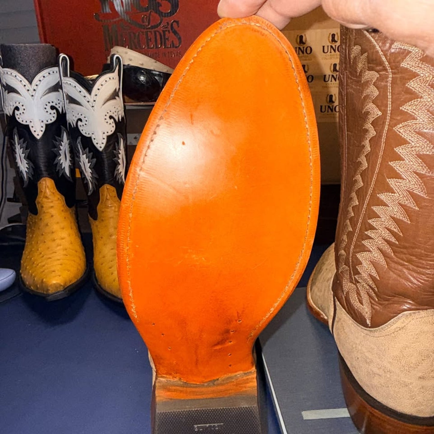 Vintage Justin Elephant Boots in 12