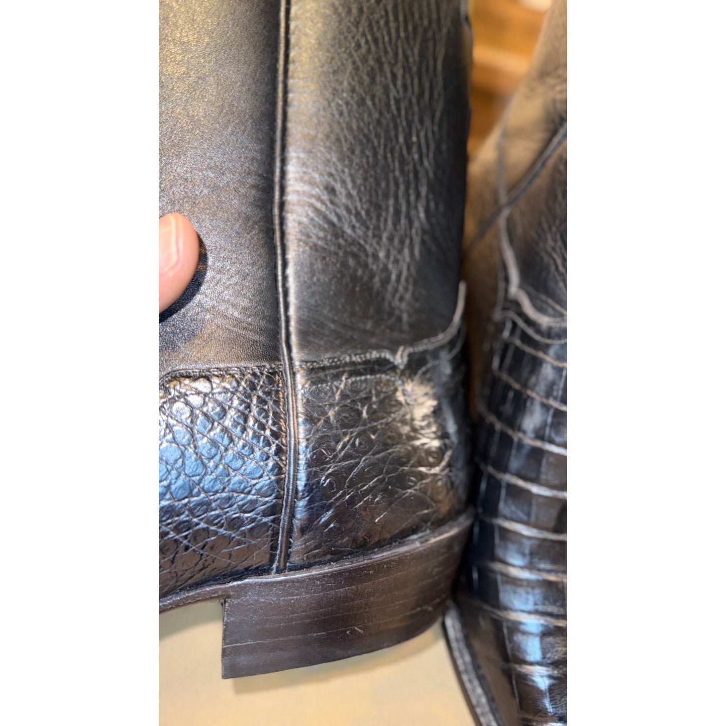 NEW-Handmade Custom Caiman Boots by Francisco Mendoza-11.5