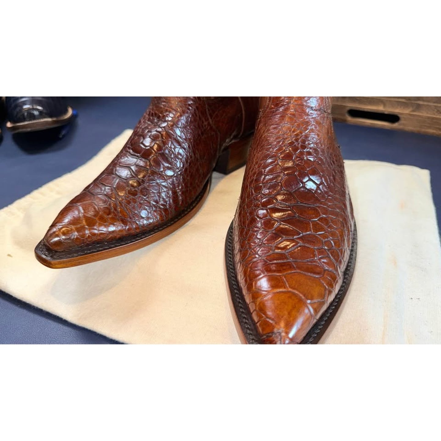 Justin Pre-Ban Sea Turtle Boots | Collector Grade | Size 10.5D | New Soles