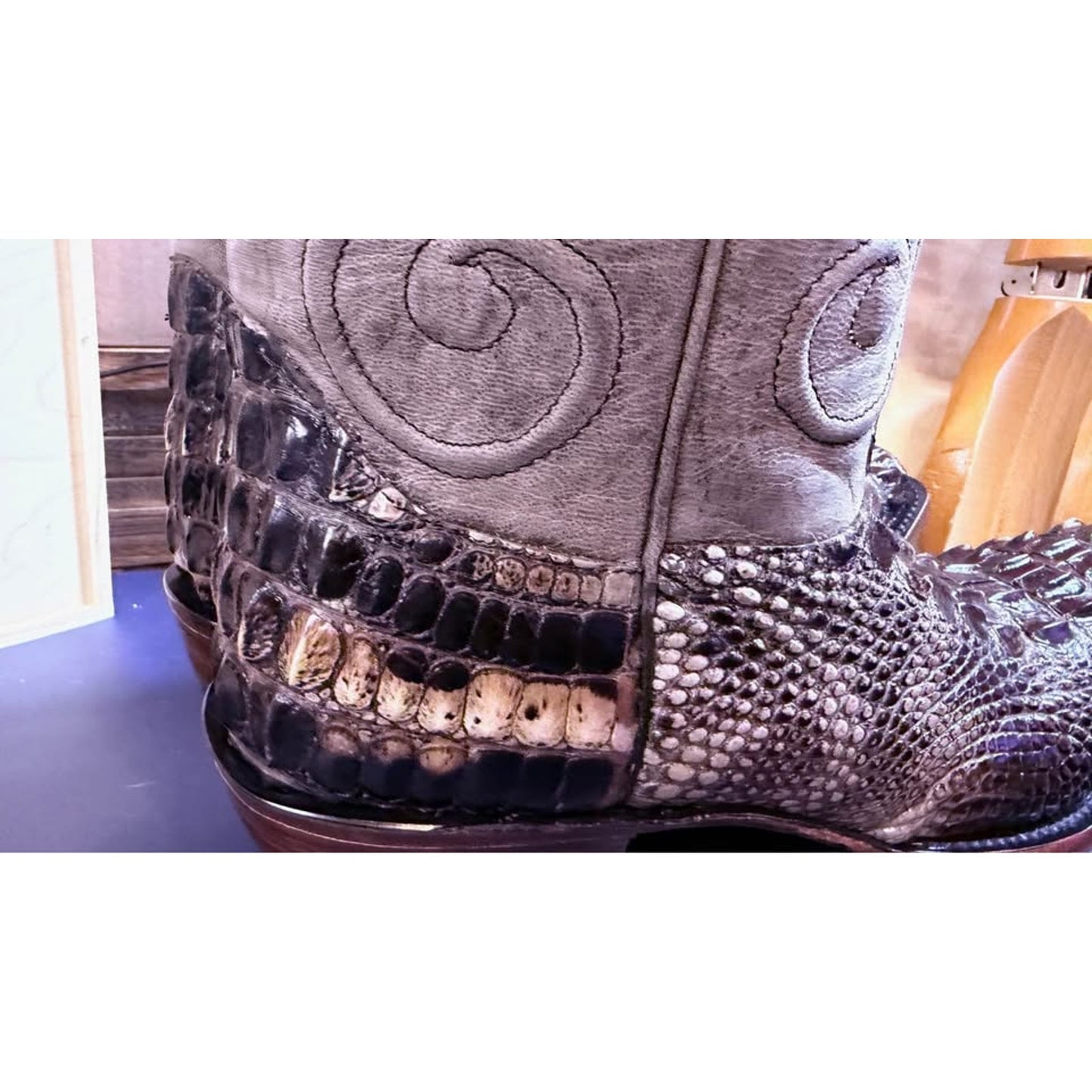 🐊Hornback Alligator Boots – Size 11.5 🐊