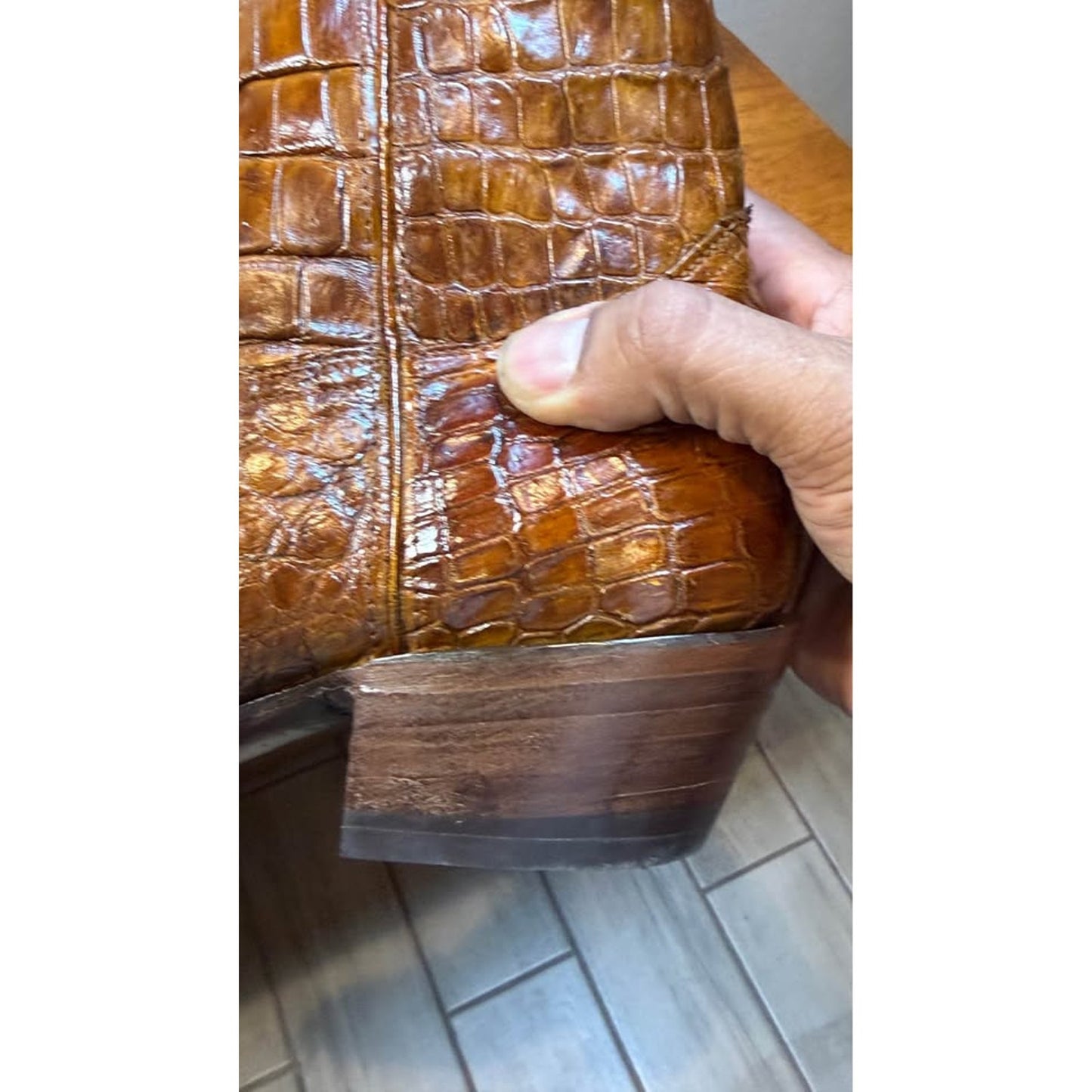 🐊 CUSTOM HANDMADE FULL ALLIGATOR WESTERN BOOTS — SIZE 10 / 10.5D