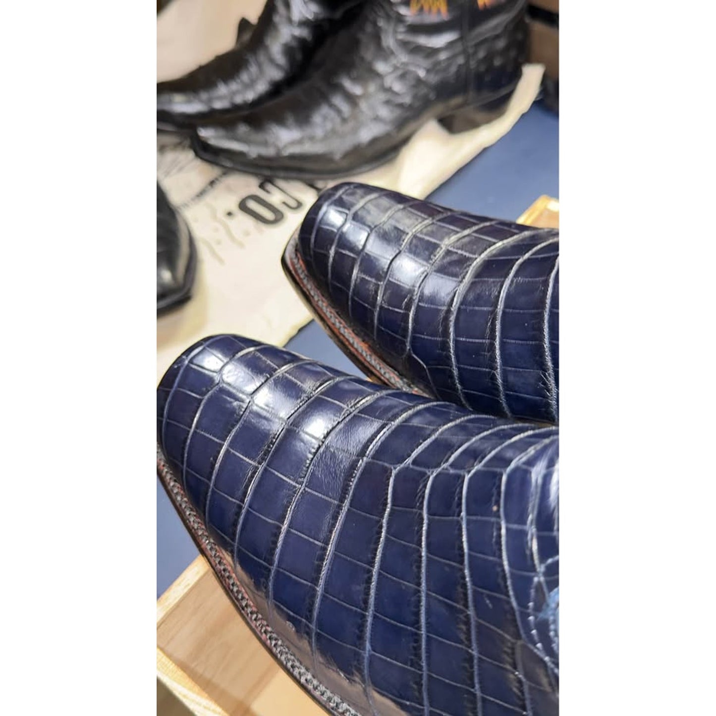 Collector-Grade Custom Handmade Nile Crocodile Boots – Size 11.5