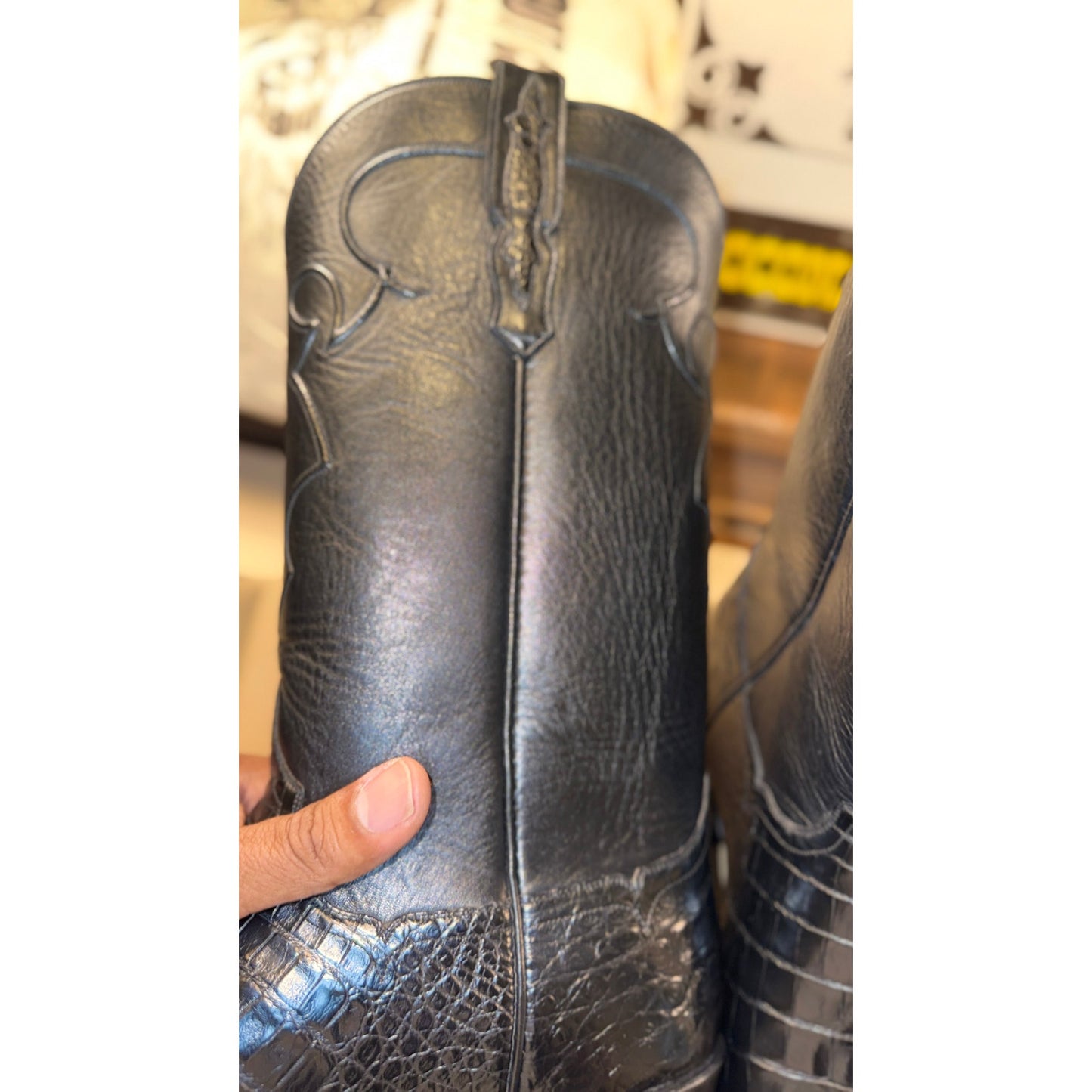 NEW-Handmade Custom Caiman Boots by Francisco Mendoza-11.5