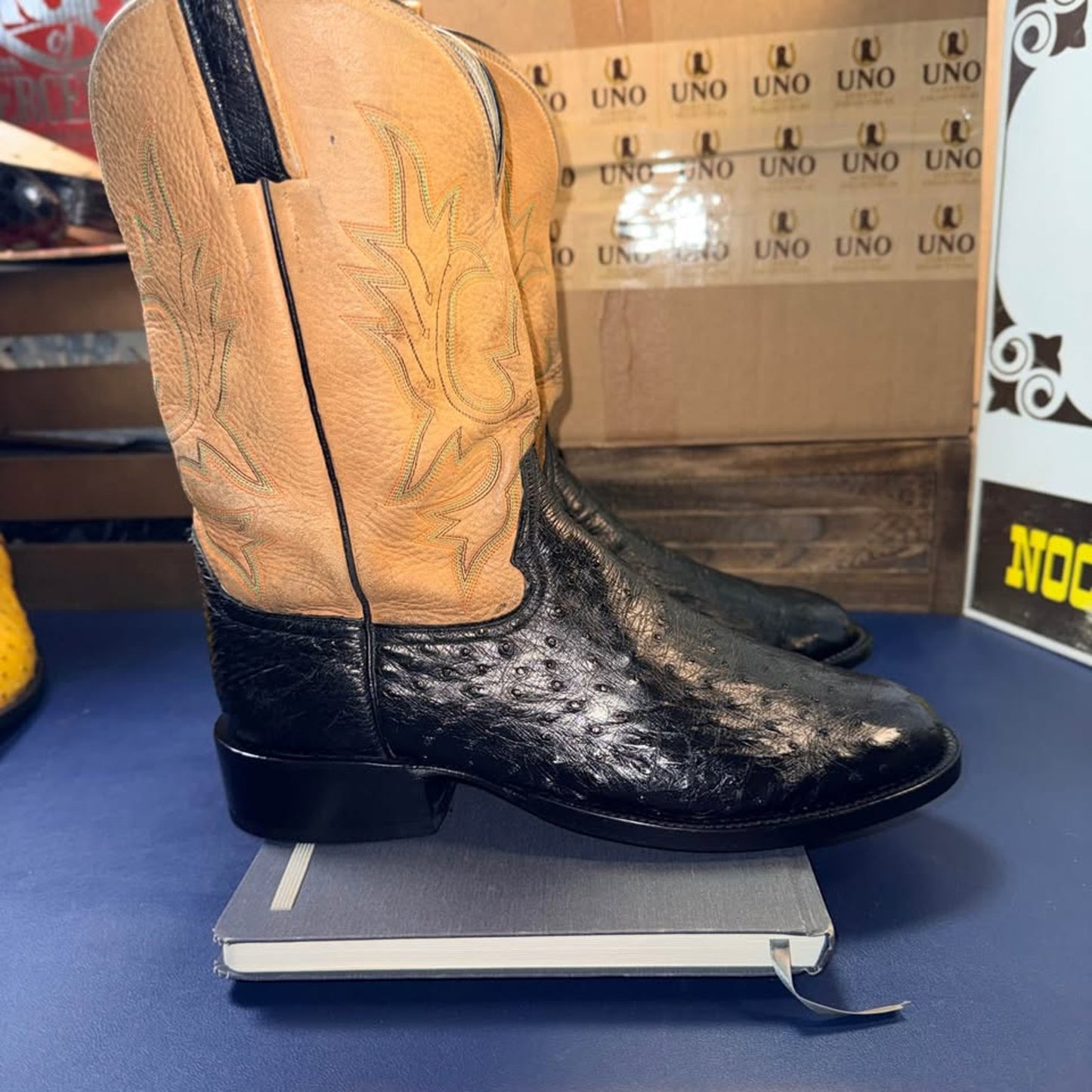Ostrich Boots - handmade boots in El Paso- 11.5