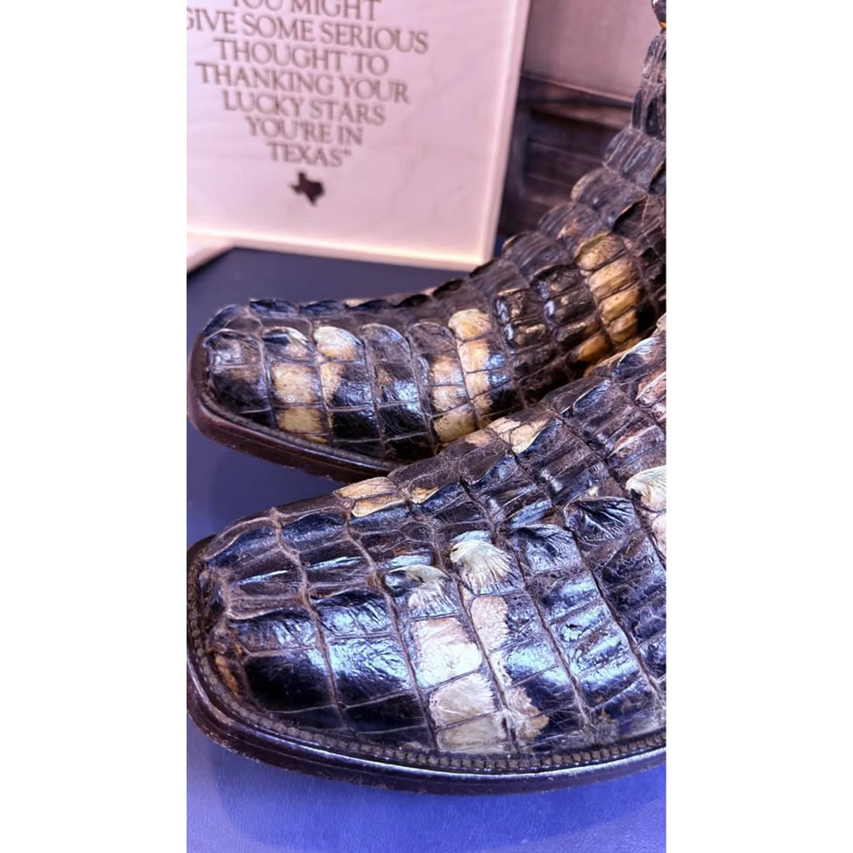 🐊Natural American Alligator Tail Boots – Size 12D 🐊I - Image 2