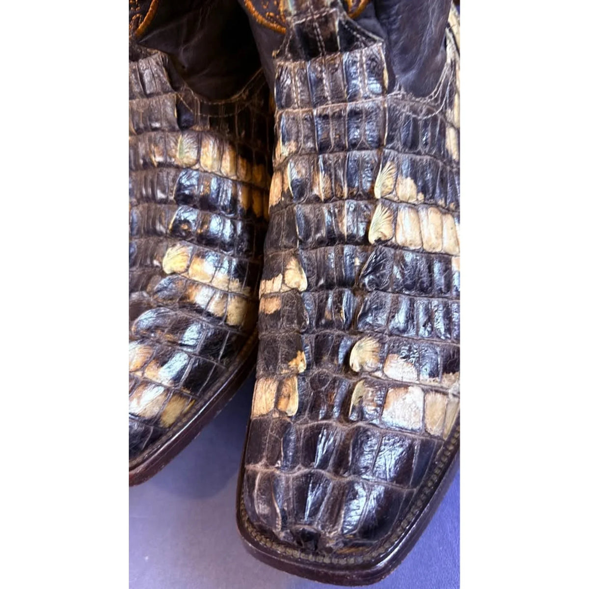 🐊Natural American Alligator Tail Boots – Size 12D 🐊I - Image 6