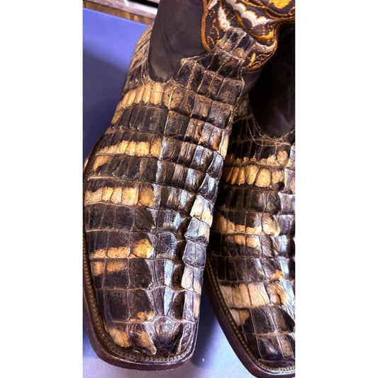 🐊Natural American Alligator Tail Boots – Size 12D 🐊I - Image 1