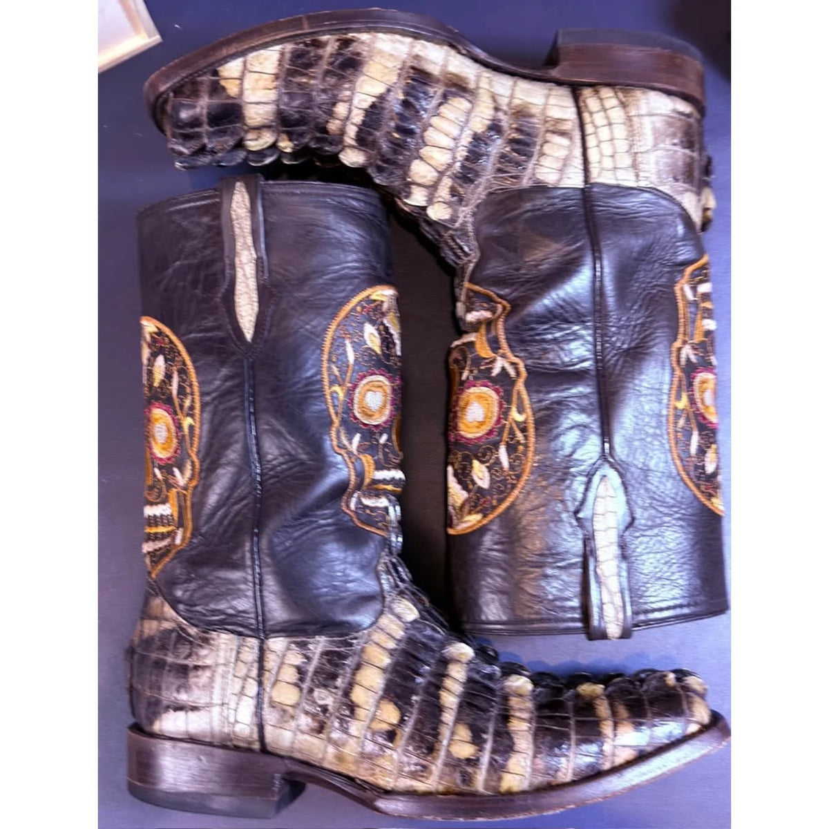 🐊Natural American Alligator Tail Boots – Size 12D 🐊I - Image 8
