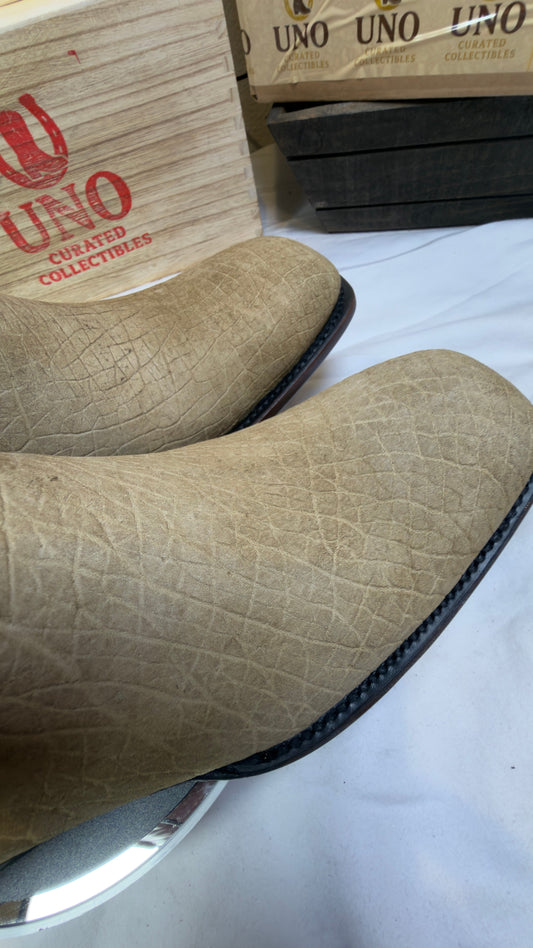 Genuine Hippopotamus Leather Cowboy Boots — Red Shaft — Handmade El Paso, TX — UNO Curated — 11.5 - Image 11