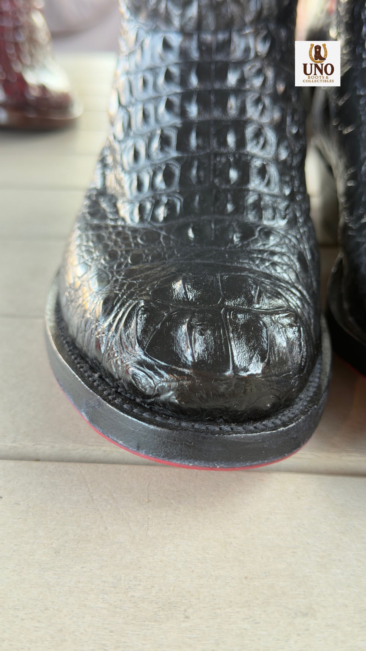 Meyer Custom Boots Houston – Full Black Crocodile Cowboy Boots – Men's 11 – Handmade USA, Rebuilt Soles - Image 18