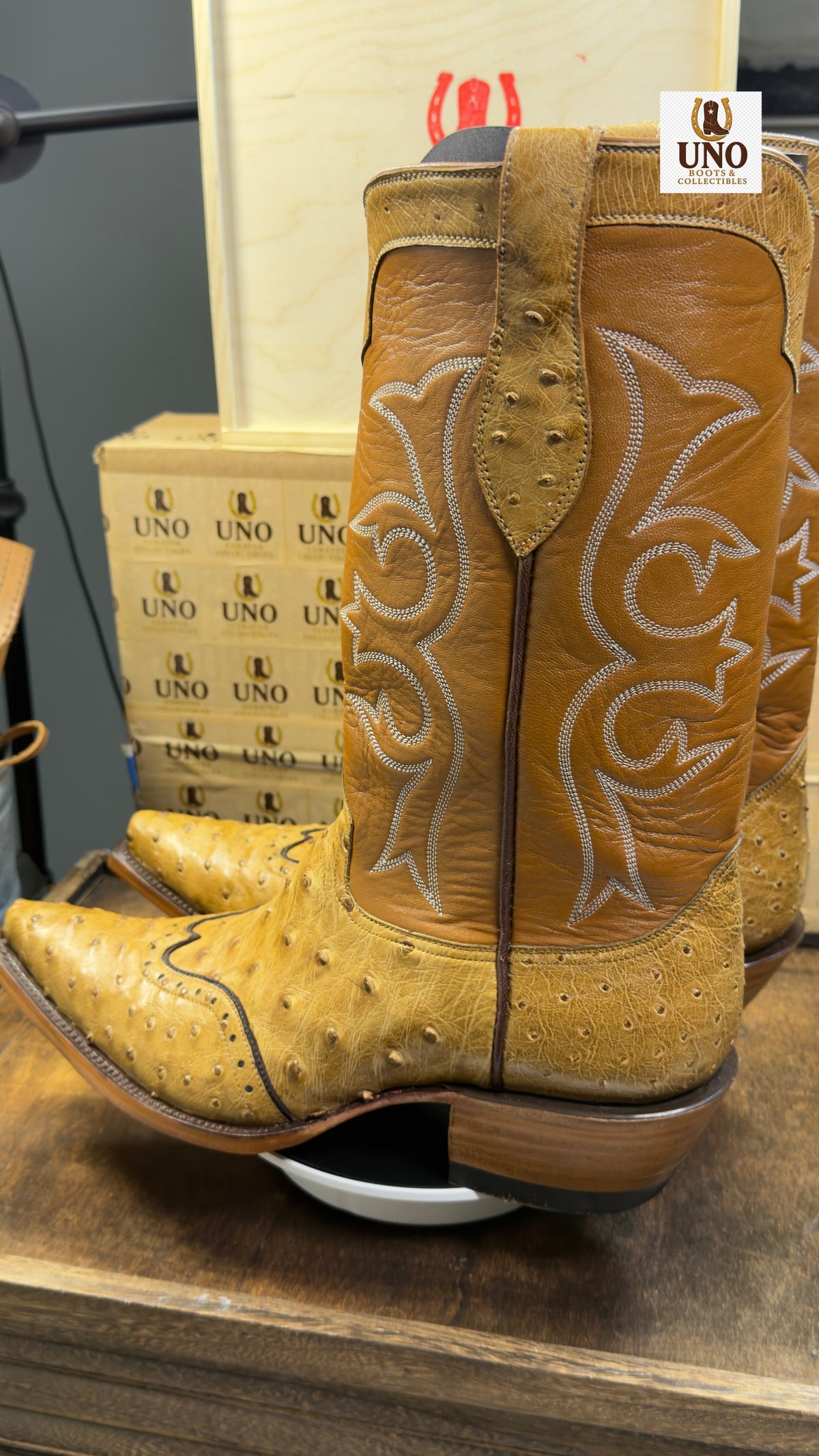 Full Quill Ostrich Wingtip Boots + Matching Belt Buttercup Snip Toe Men's 11.5E