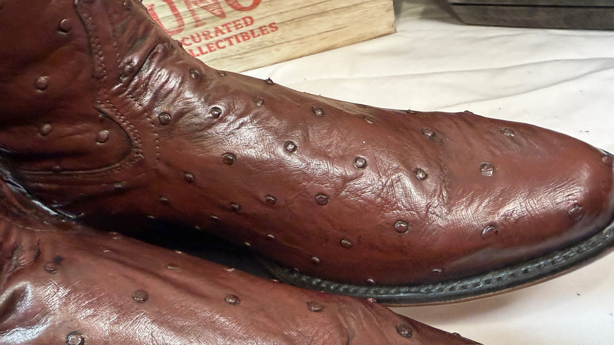 Full Quill Ostrich Boots — Handmade El Paso, TX — Size 11.5 D - Image 6