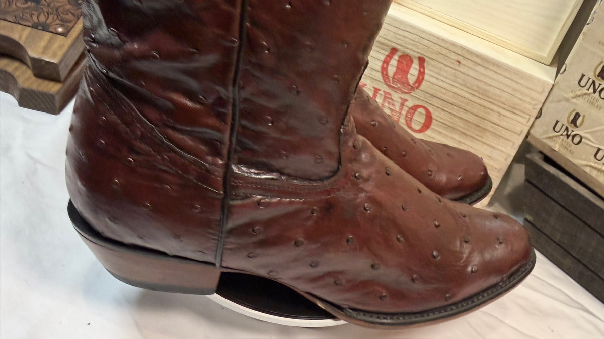 Full Quill Ostrich Boots — Handmade El Paso, TX — Size 11.5 D - Image 17