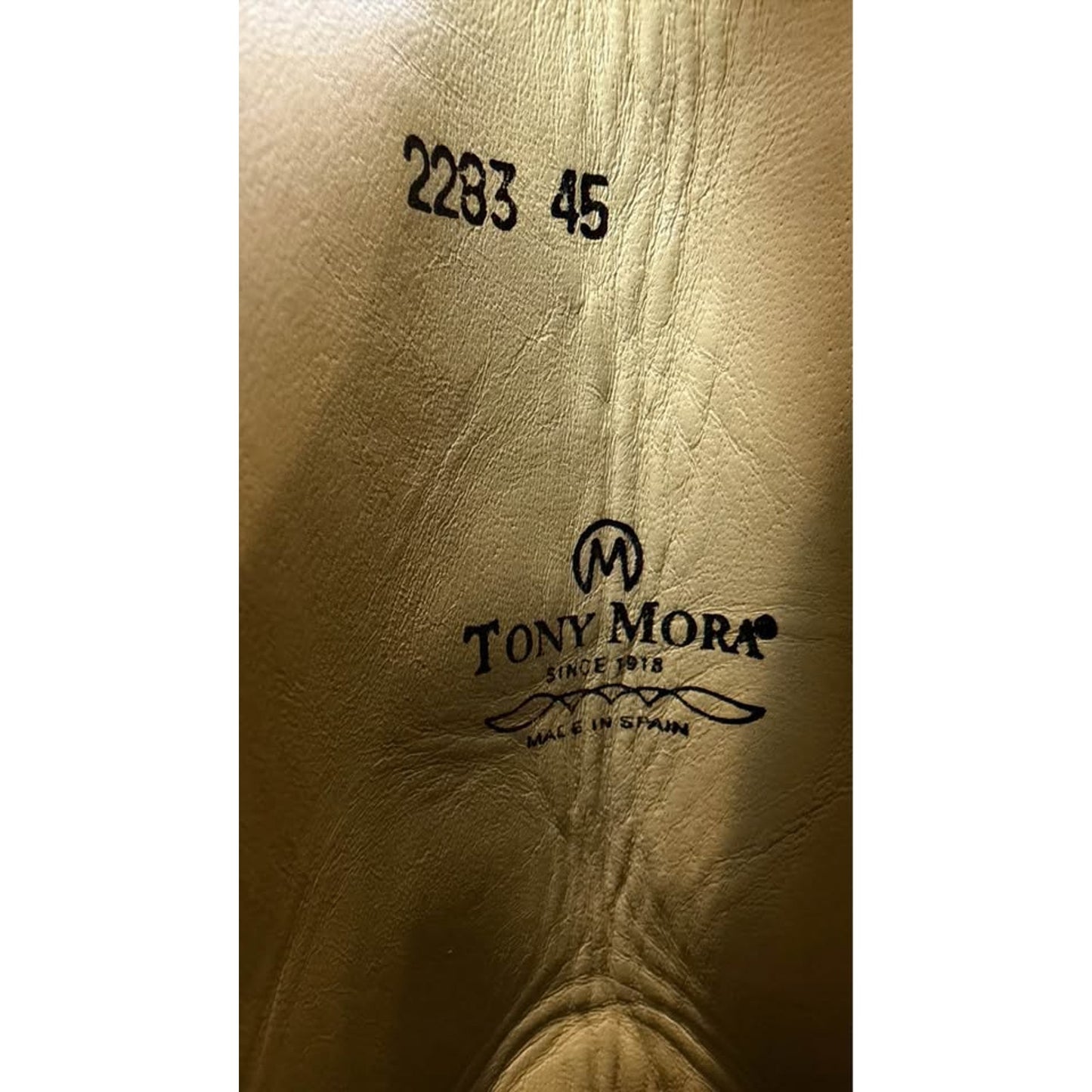 🇪🇸 TONY MORA HANDCRAFTED WESTERN BOOTS — SIZE 11.5D