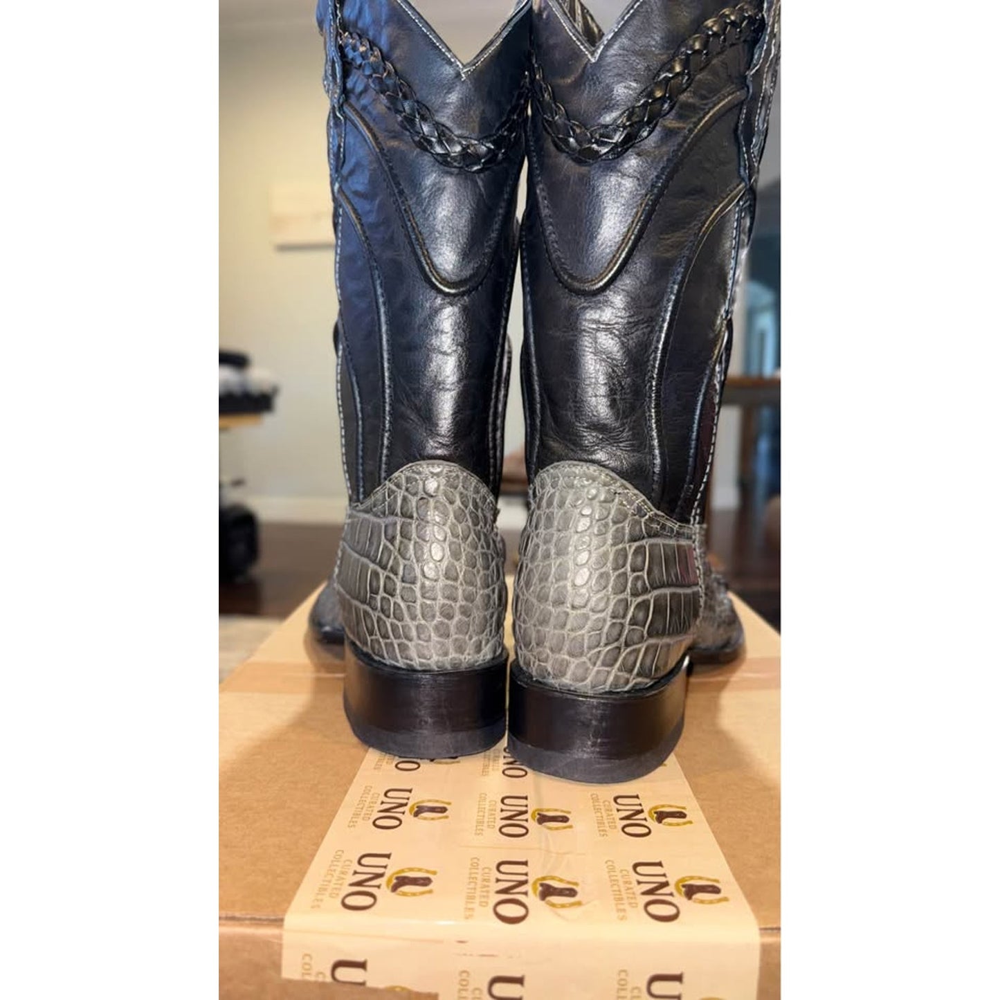 American Alligator Boots - Hornback Big Horns - 11.5D