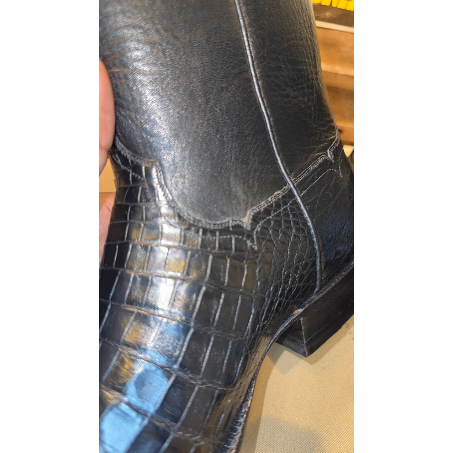 NEW-Handmade Custom Caiman Boots by Francisco Mendoza-11.5
