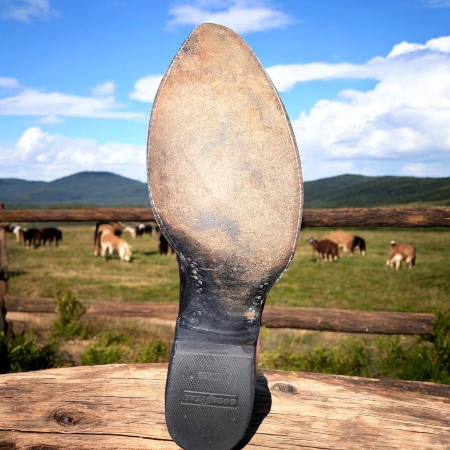 Lucchesse Randall Ostrich-Handmade Black 11.5D