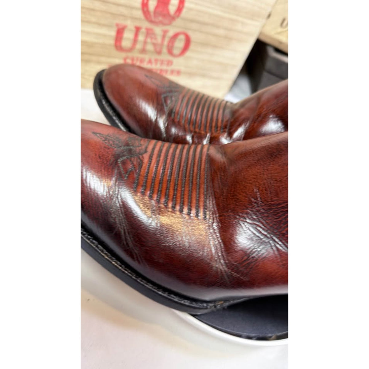 El Dorado Handmade Boots — Oxblood — Size 10 D — Excellent Condition