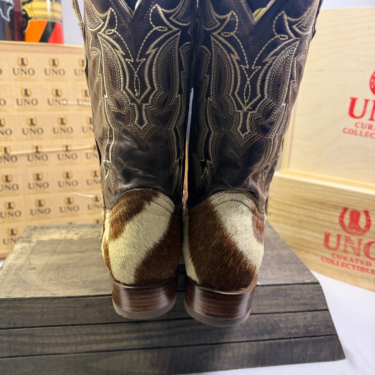 🦓 Genuine Zebra Hide Boots — Handmade — Size 12.5 D (Fits up to 13)