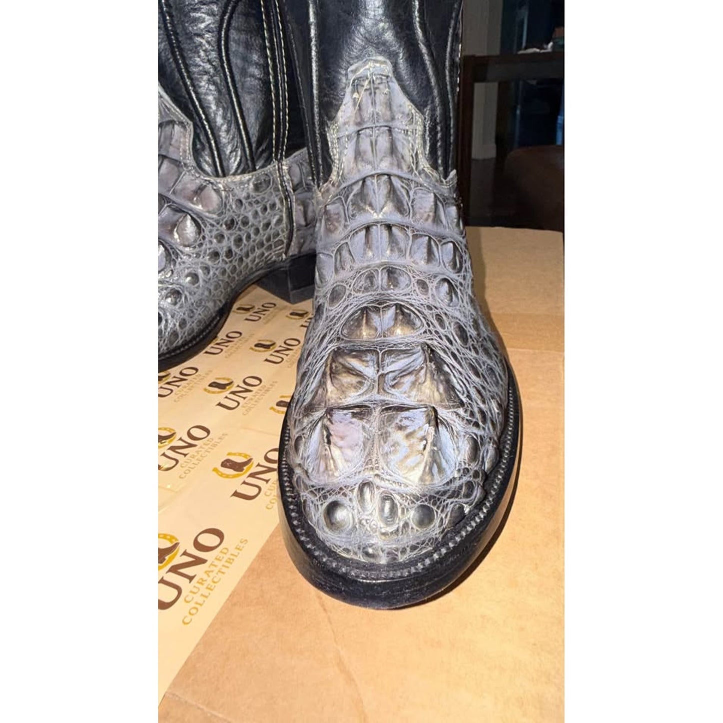 American Alligator Boots - Hornback Big Horns - 11.5D