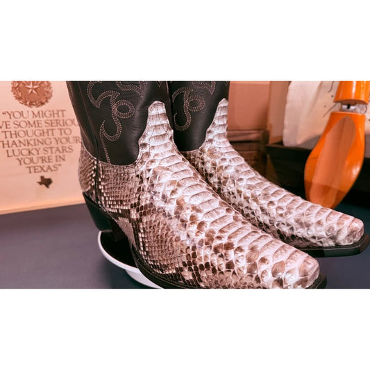 Genuine Python Western Boots - NEW- 10.5D