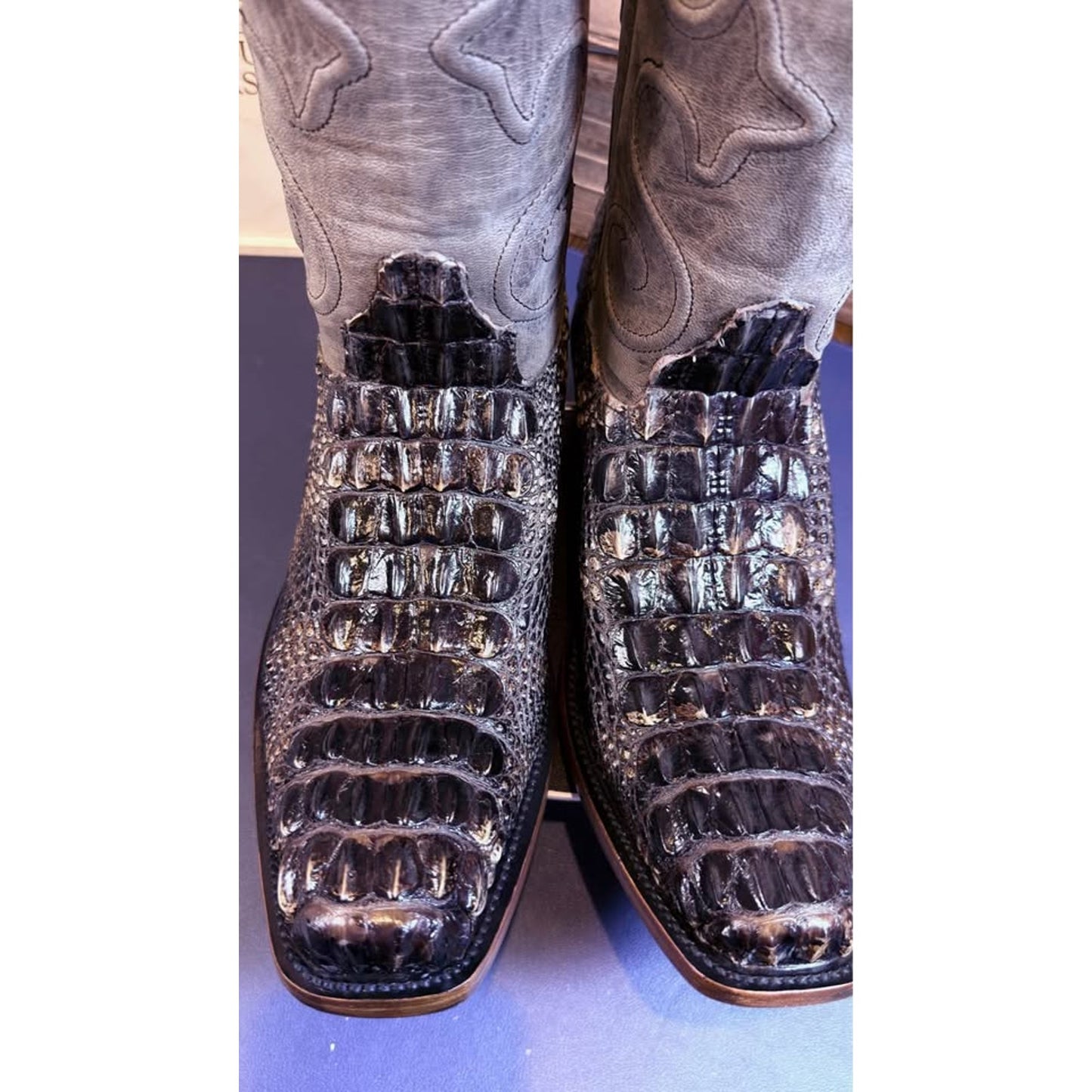 🐊Hornback Alligator Boots – Size 11.5 🐊
