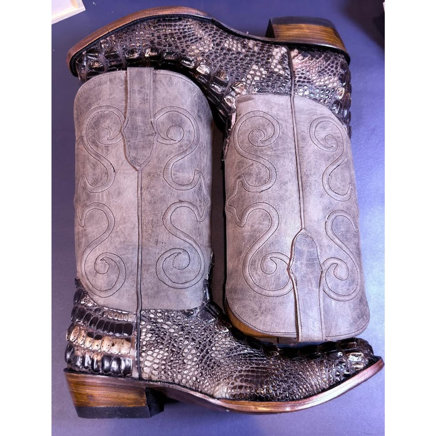🐊Hornback Alligator Boots – Size 11.5 🐊