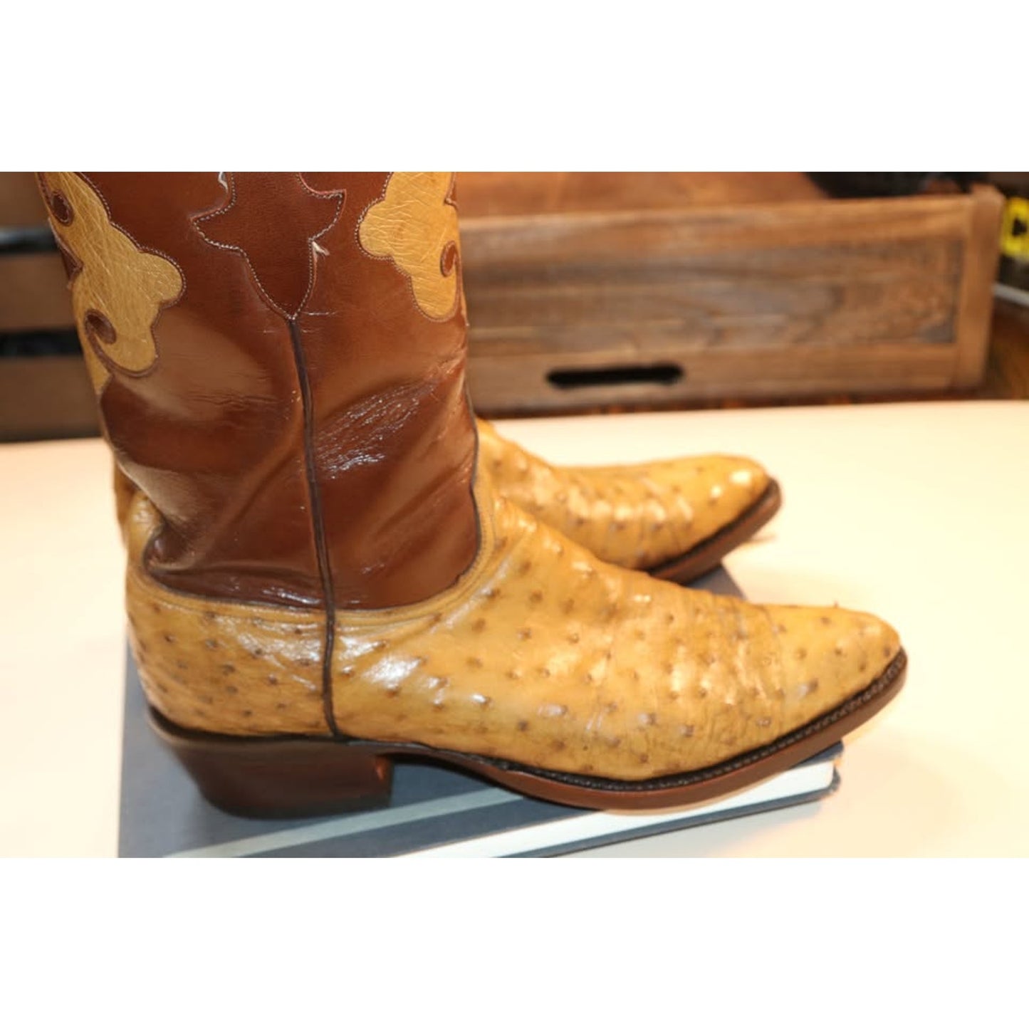 Lucchese Handmade Classic Ostrich Boots- 8.5