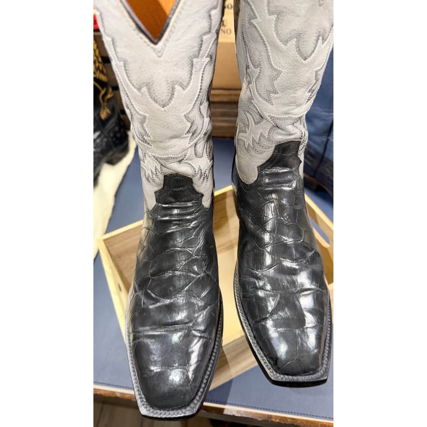 Handmade Exotic 🐢🐢Cowboy Boots – Size 11.5