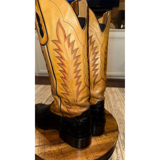Vintage Ostrich Boots-Luskey’s-9.5E-10D