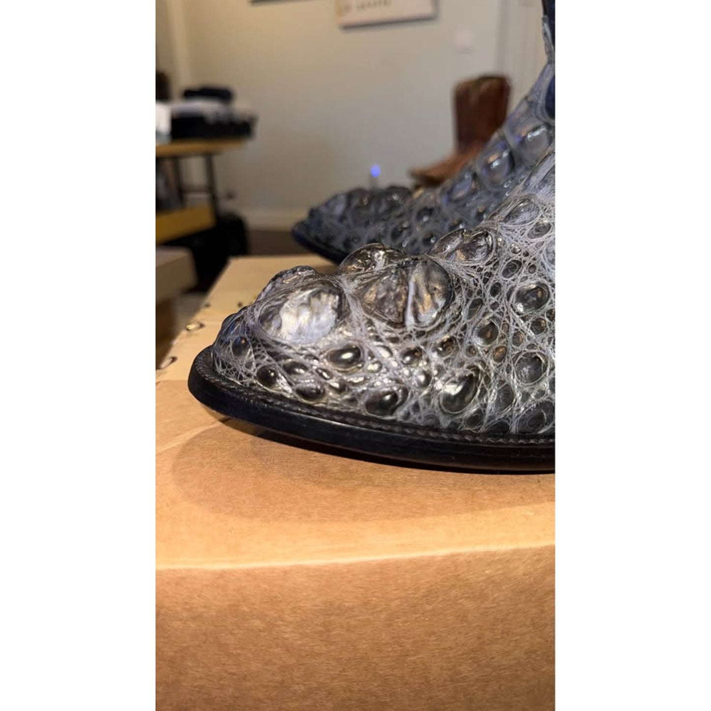 American Alligator Boots - Hornback Big Horns - 11.5D