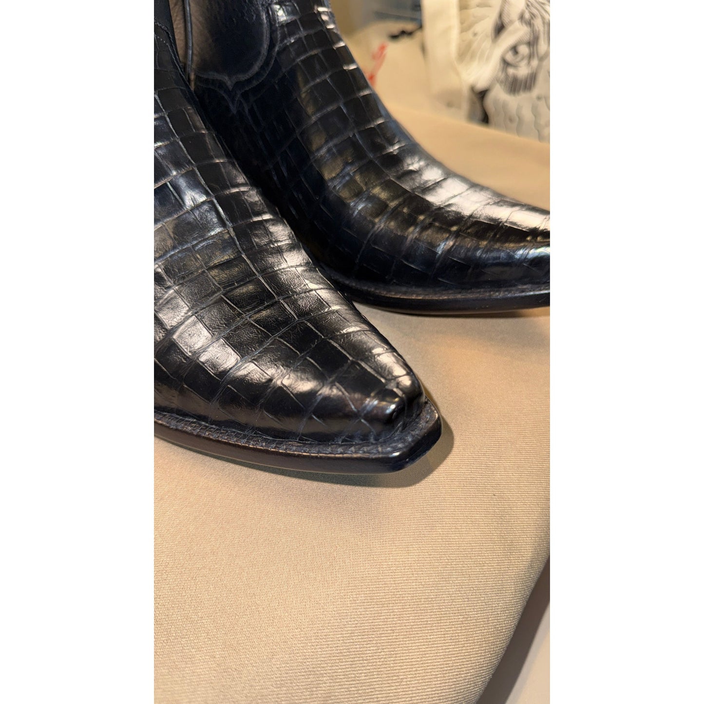 NEW-Handmade Custom Caiman Boots by Francisco Mendoza-11.5