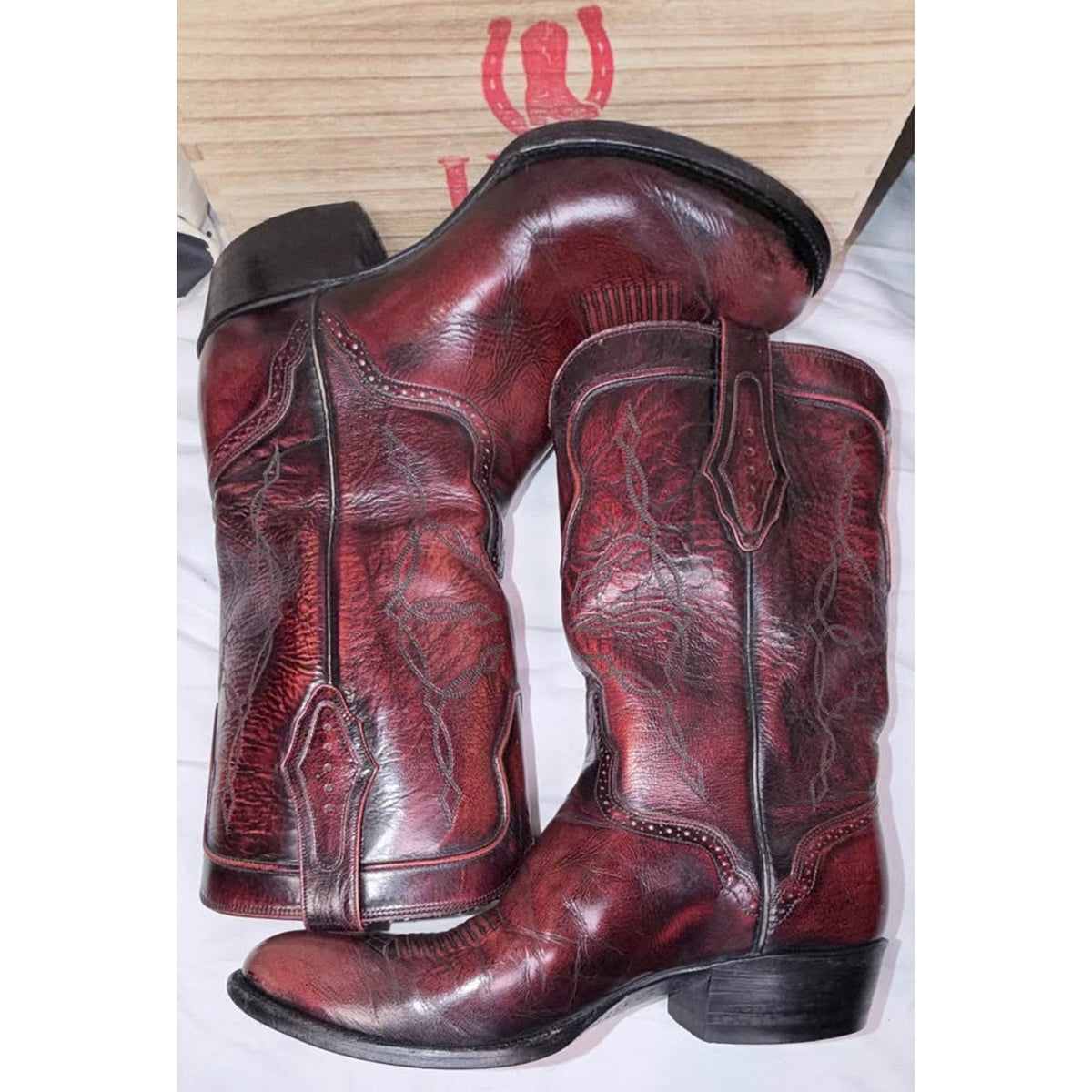 El Dorado Handmade Boots — Oxblood — Size 10 D — Excellent Condition