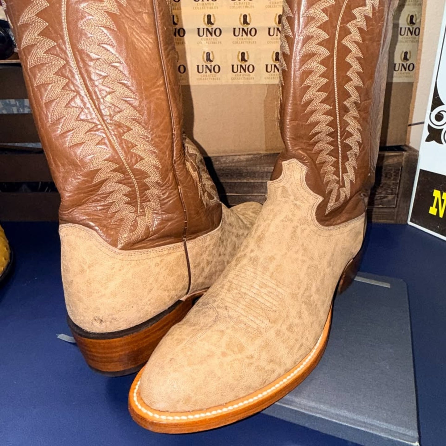 Vintage Justin Elephant Boots in 12