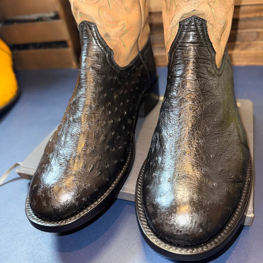 Ostrich Boots - handmade boots in El Paso- 11.5