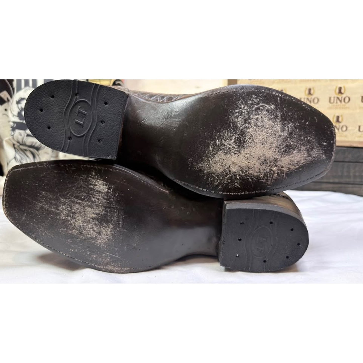 Genuine Crocodile Boots — Charcoal Grey — Handmade El Paso, TX — Size 11.5 D