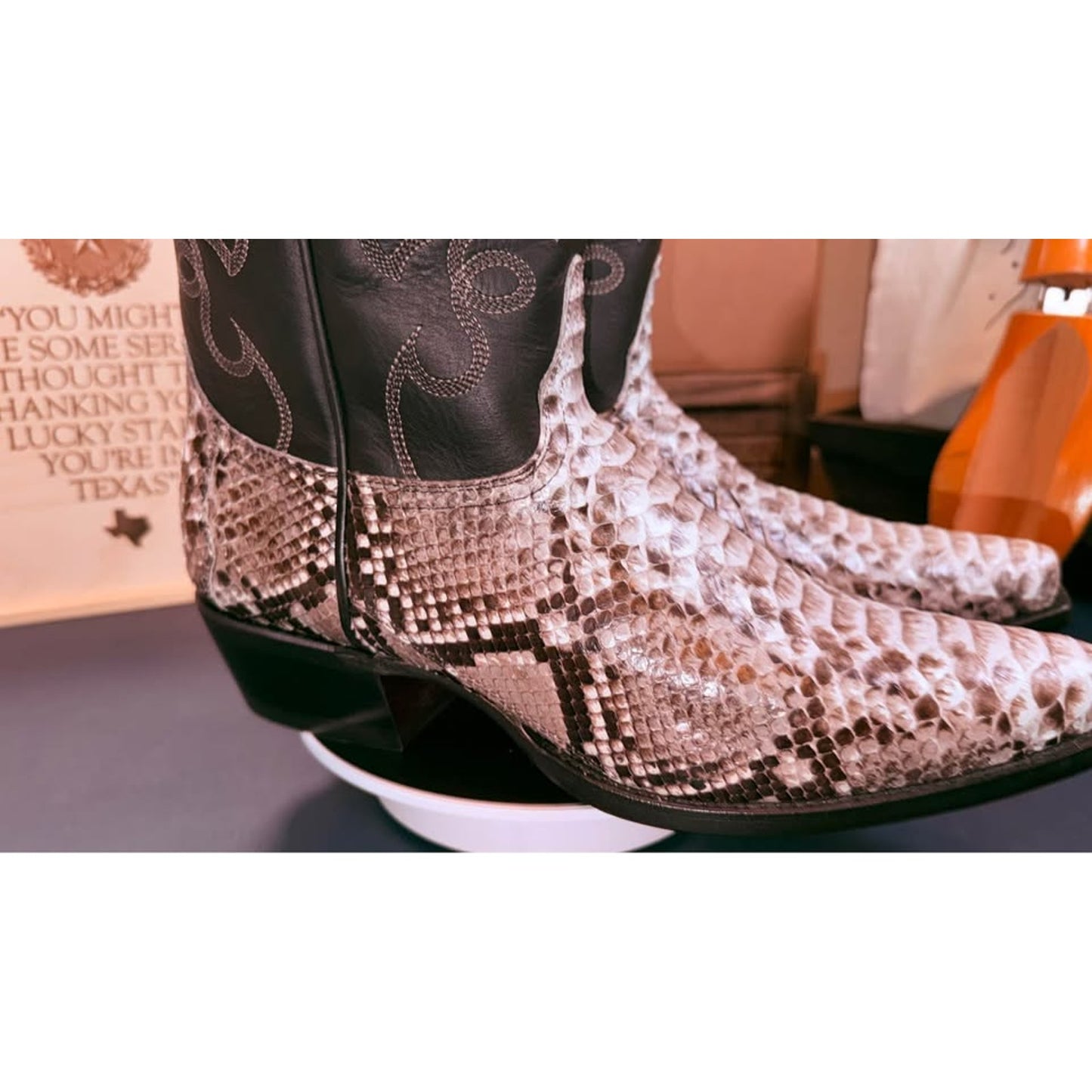 Genuine Python Western Boots - NEW- 10.5D