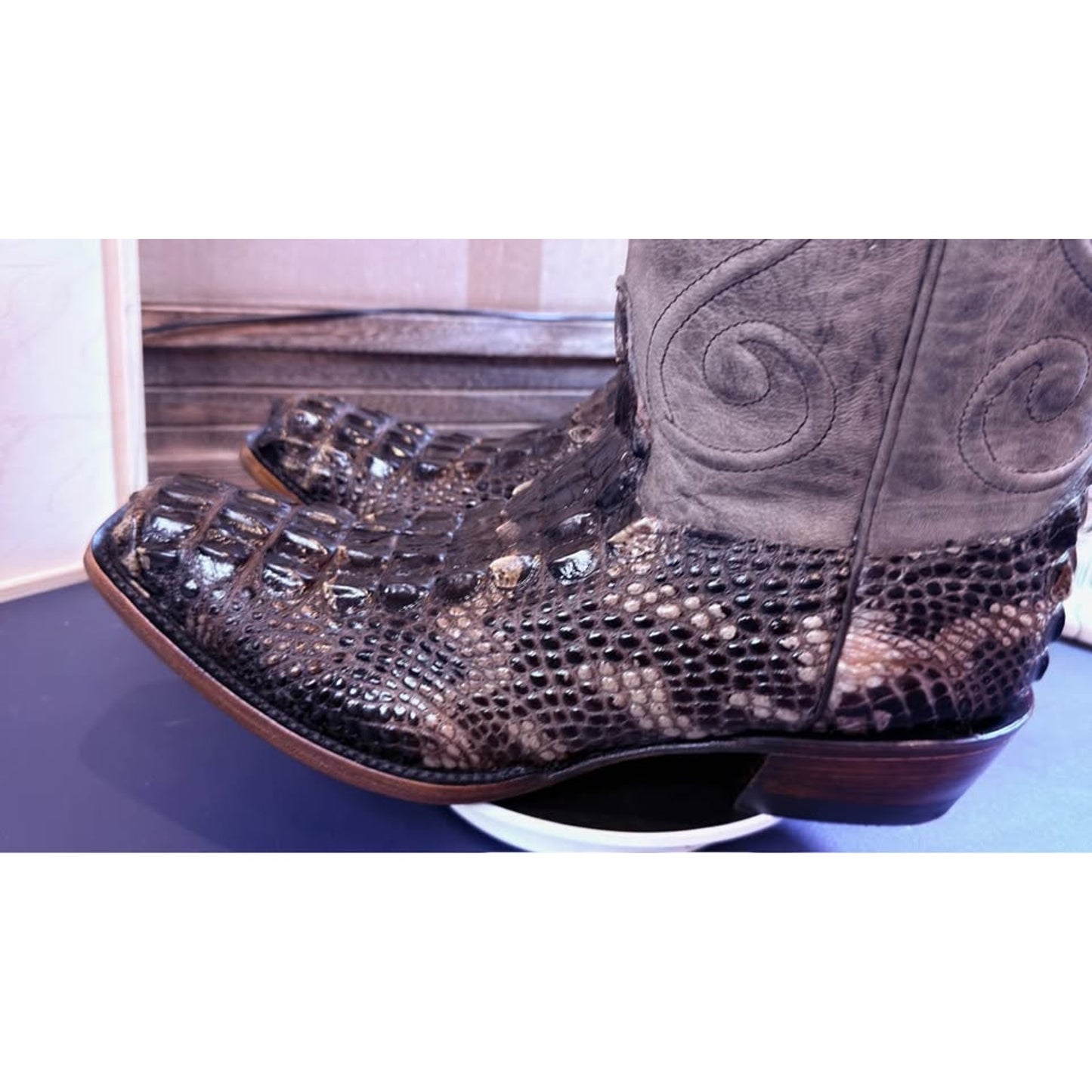 🐊Hornback Alligator Boots – Size 11.5 🐊