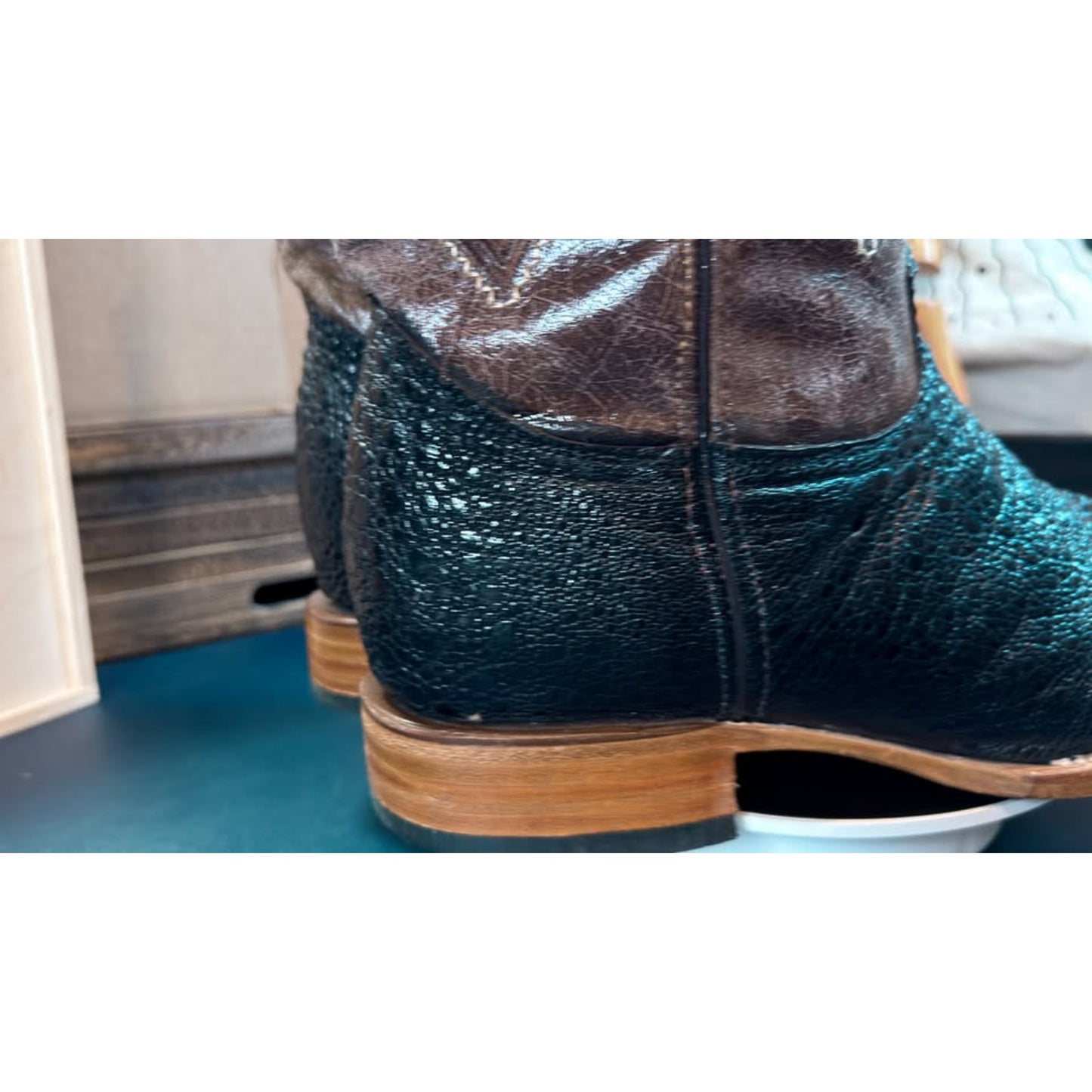 🐸 African Bullfrog Exotic Western Boots - 12