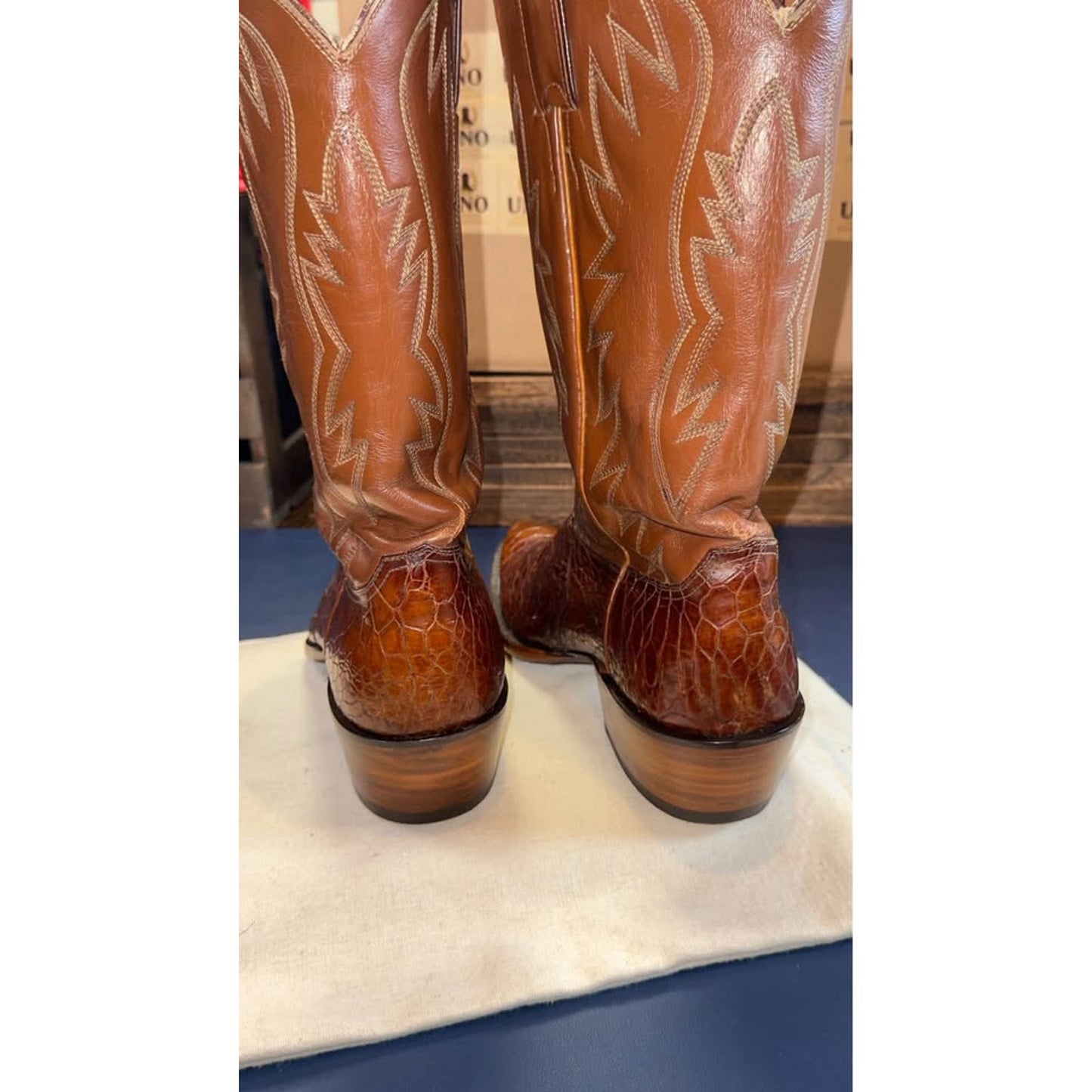 Justin Pre-Ban Sea Turtle Boots | Collector Grade | Size 10.5D | New Soles