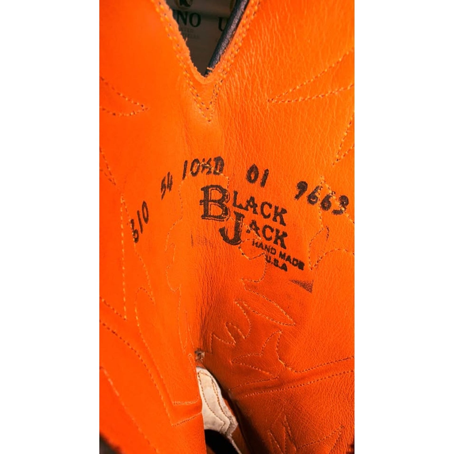 Black Jack Handmade Eastern Diamondback Rattlesnake Western Boots - 10.5D