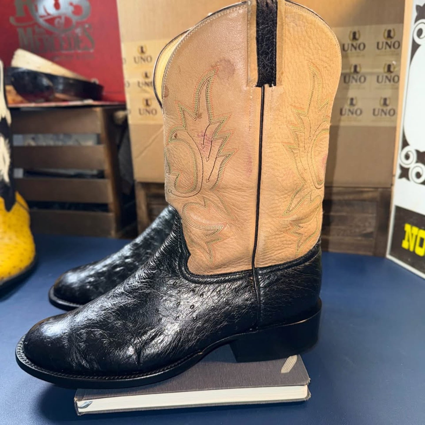 Ostrich Boots - handmade boots in El Paso- 11.5